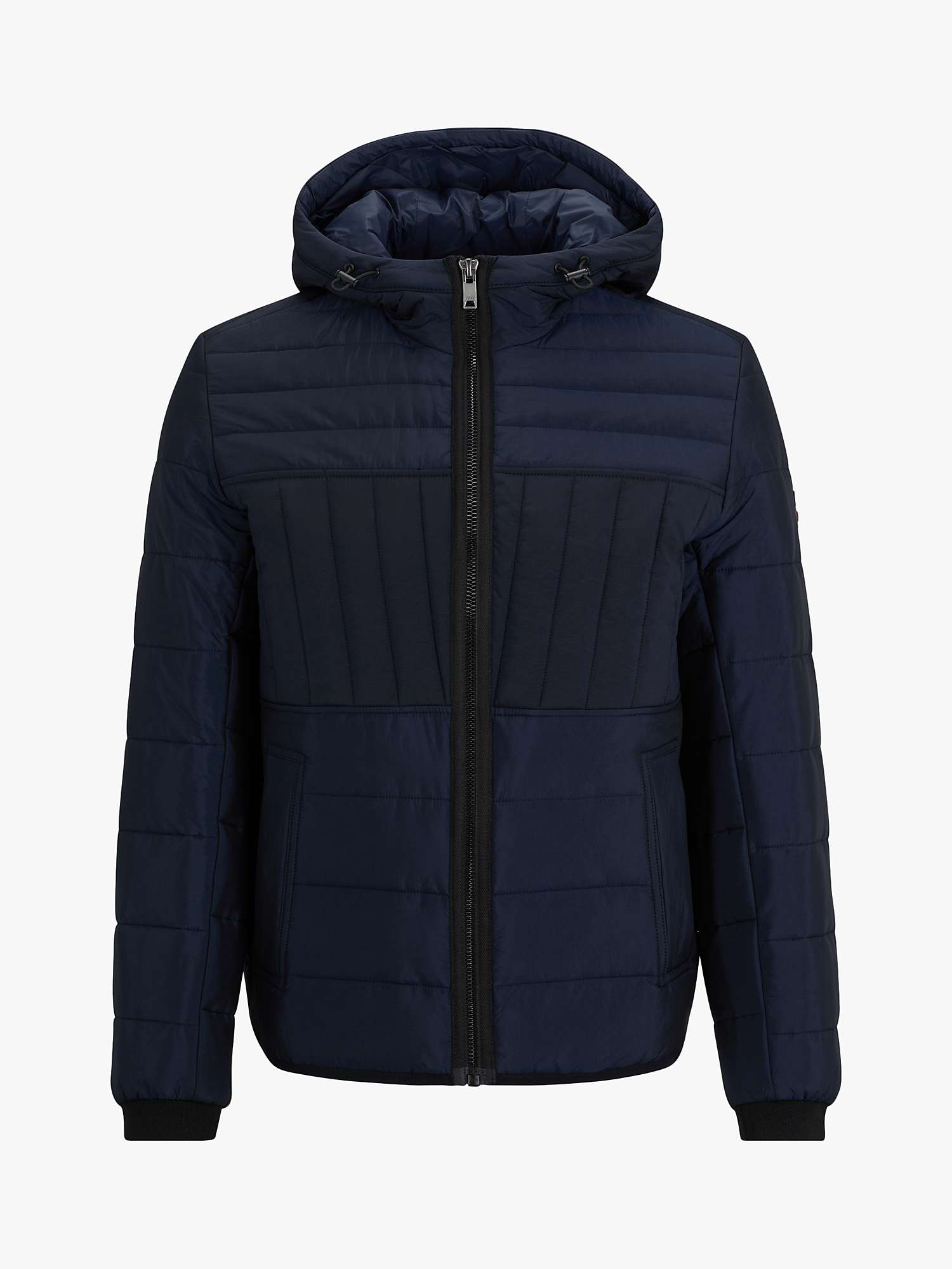 Buy BOSS Omir Quilted Jacket, Dark Blue Online at johnlewis.com