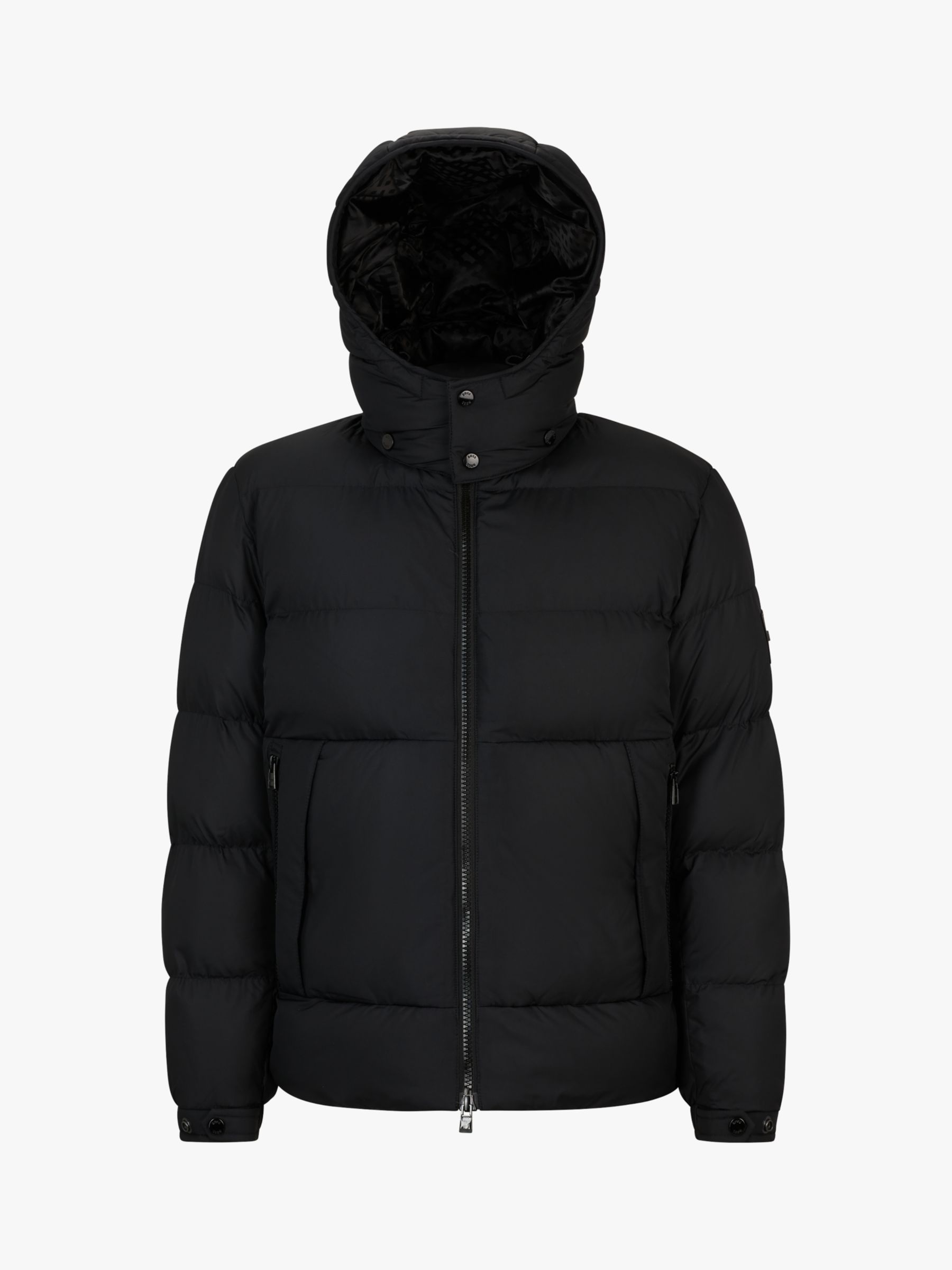 BOSS Corbinian Hooded Puffer Jacket, Black at John Lewis & Partners