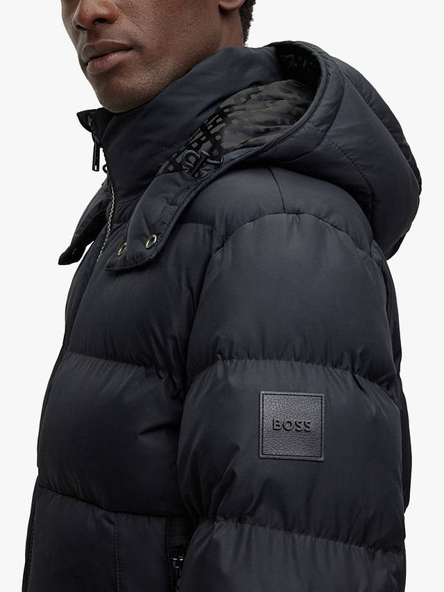 BOSS Corbinian Hooded Puffer Jacket, Black