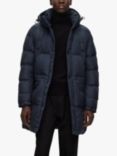 BOSS Condolo Water Repellent Padded Hood Jacket, Dark Blue