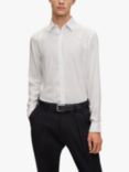 HUGO BOSS BOSS Roan Geometric Print Slim Fit Shirt, White/Green
