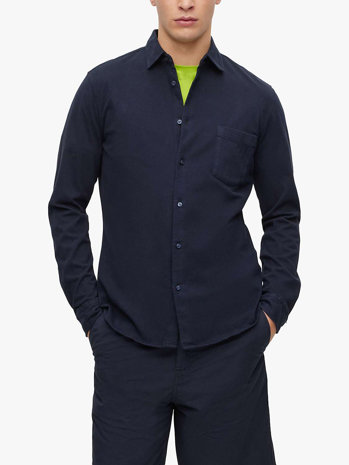Buy BOSS Mysoft 2 Slim Fit Jersey Cotton Shirt Online at johnlewis.com