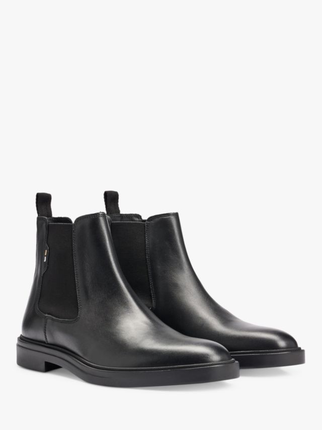 HUGO BOSS Chelsea Leather Boots, Black, 6