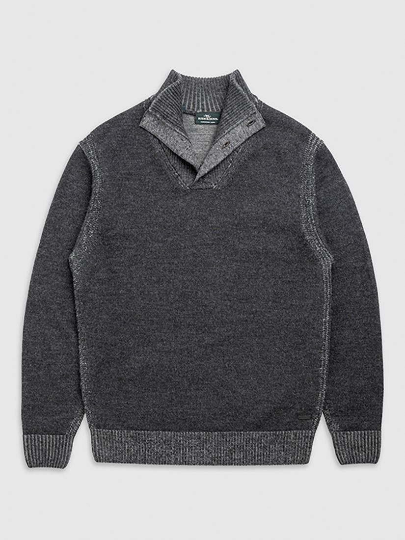 Rodd & Gunn Studholme 100% Wool Knit, Charcoal