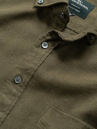 Rodd & Gunn Barhill Long Sleeve Sports Fit Cotton Blend Shirt, Loden