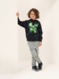 Angel & Rocket Kids' Minecraft Sequin Hoodie, Black/Multi