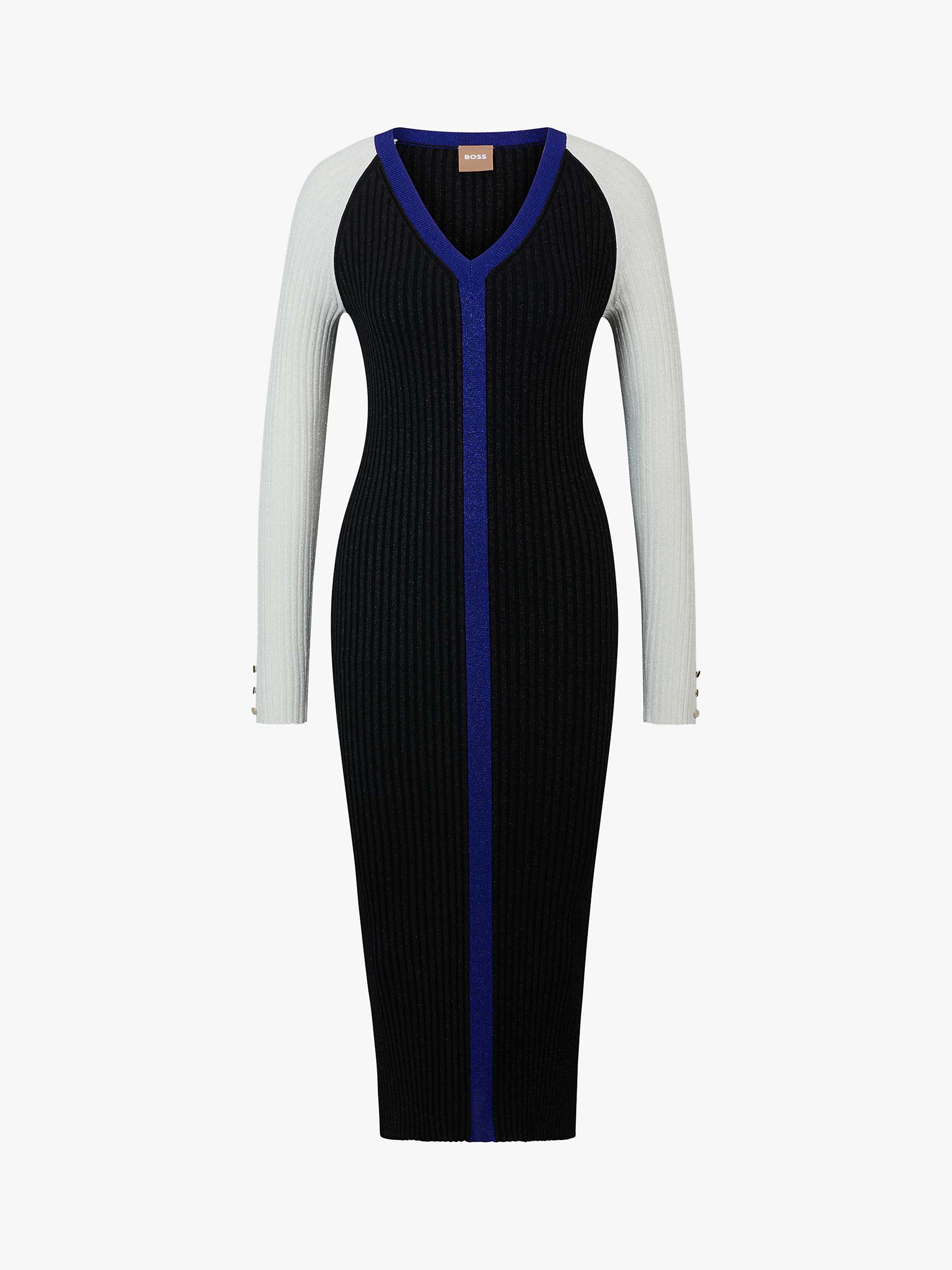 Buy HUGO BOSS Ficino Midi Dress, Open Miscellaneous Online at johnlewis.com