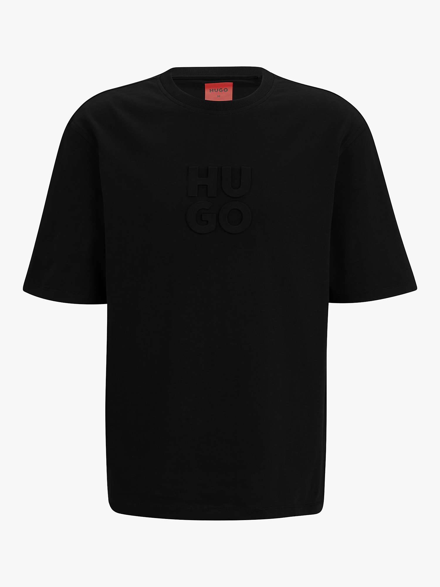 HUGO Dleek T-Shirt, Black at John Lewis & Partners