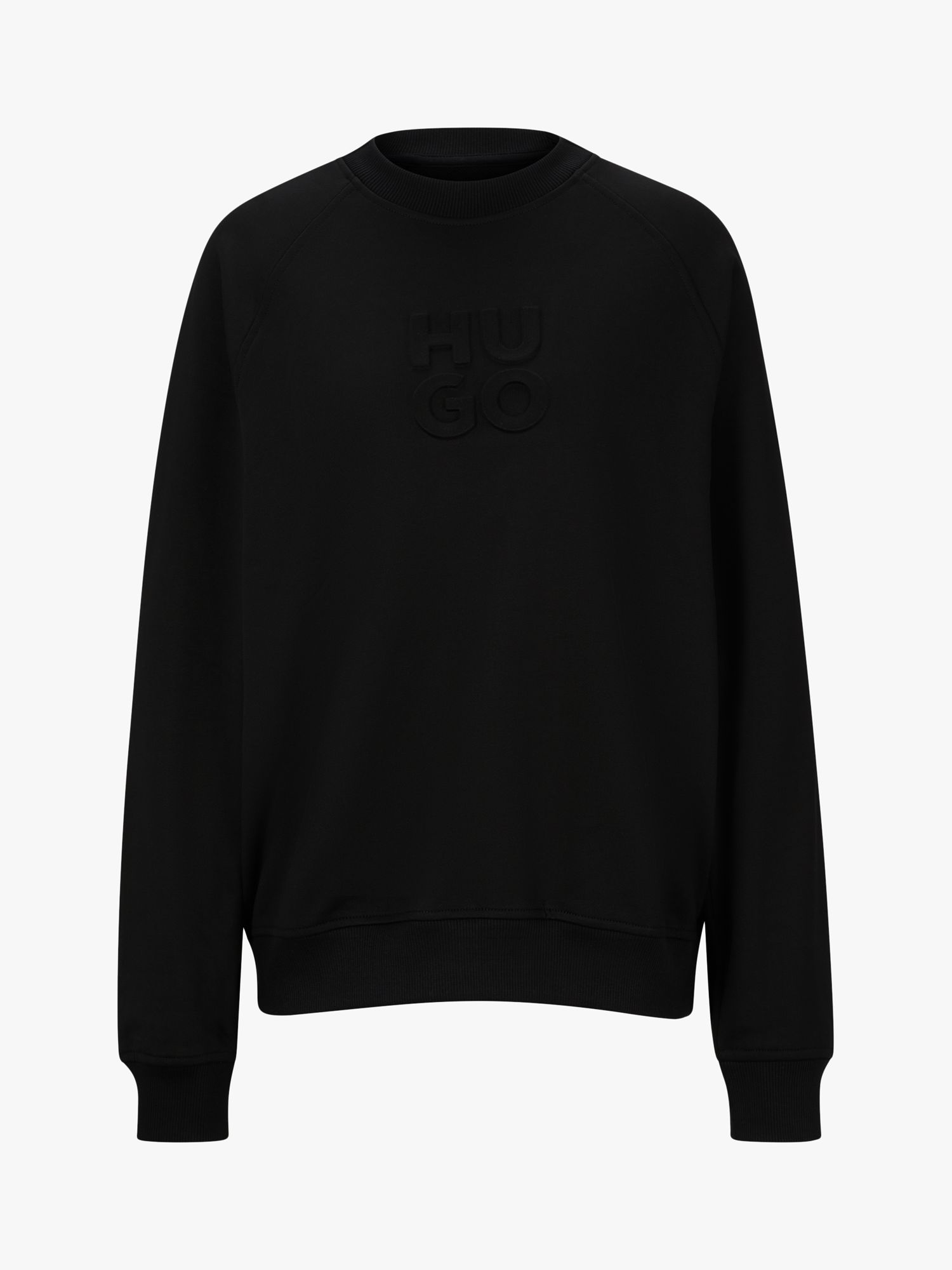 HUGO BOSS Dumbkin Logo Sweatshirt, Black at John Lewis & Partners