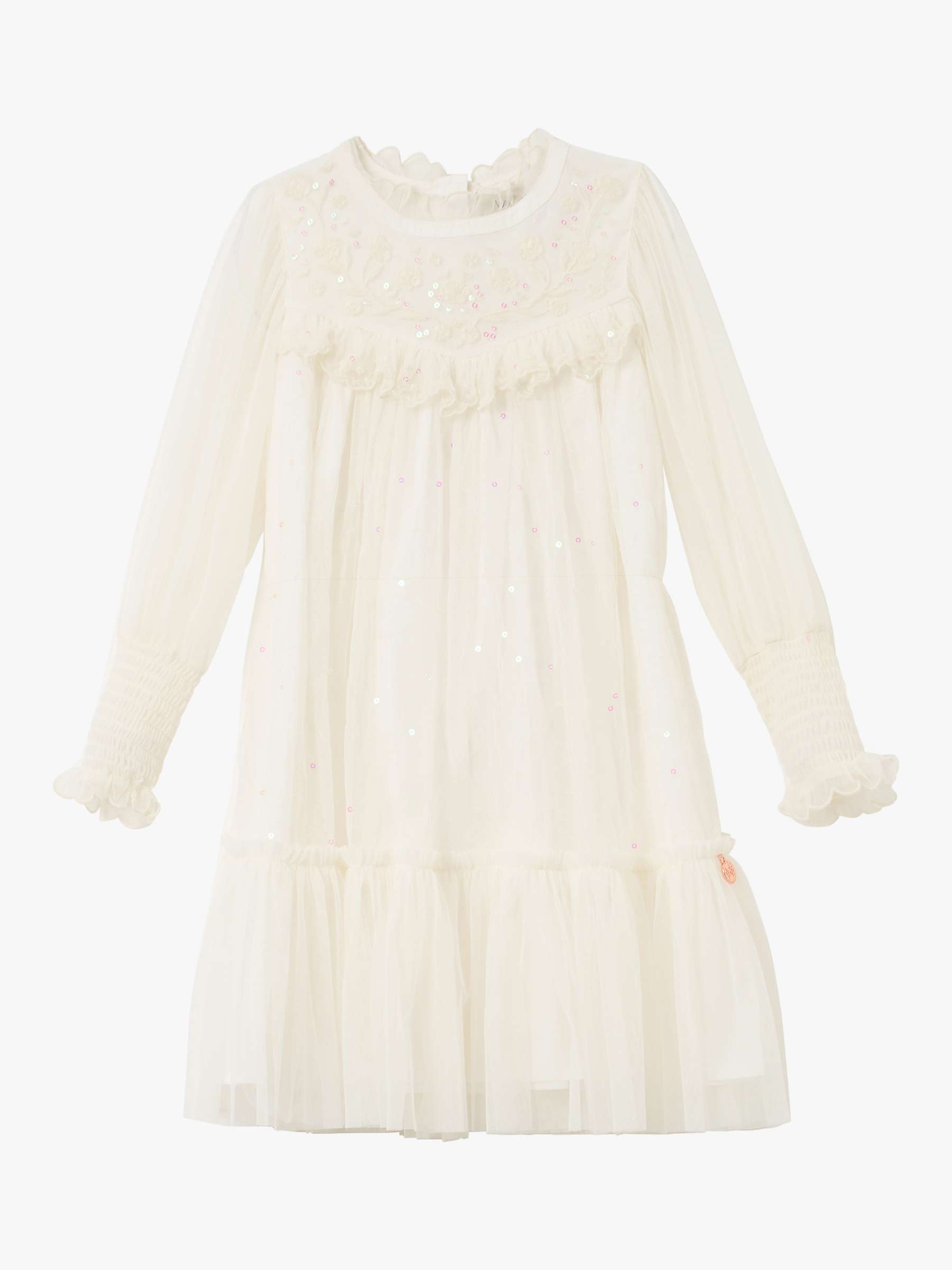 Buy Angel & Rocket Kids' Beau Embroidered Boho Dress, Cream Online at johnlewis.com
