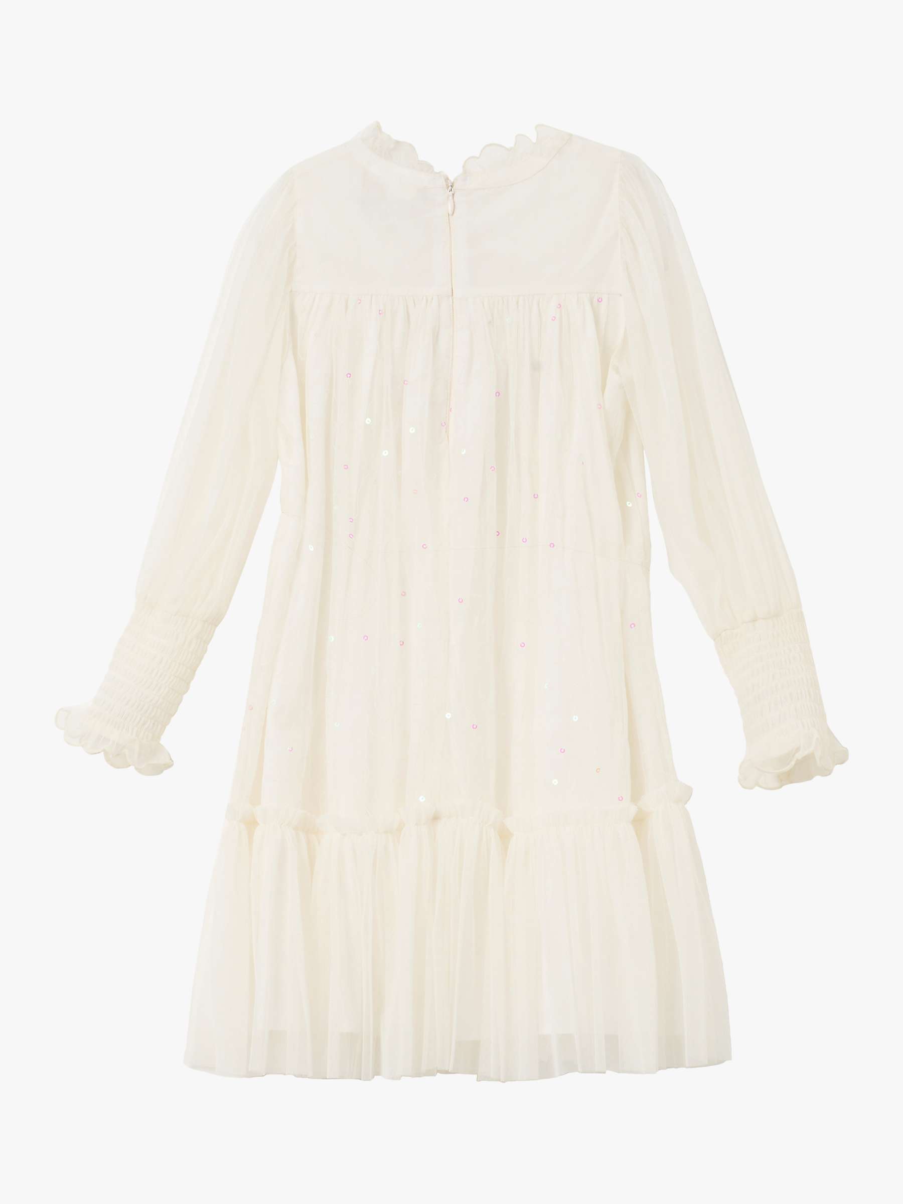 Angel & Rocket Kids' Beau Embroidered Boho Dress, Cream at John Lewis ...