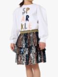 Angel & Rocket Kids' Kiki Sequin RaRa Skirt, Blue/Multi, Blue/Multi