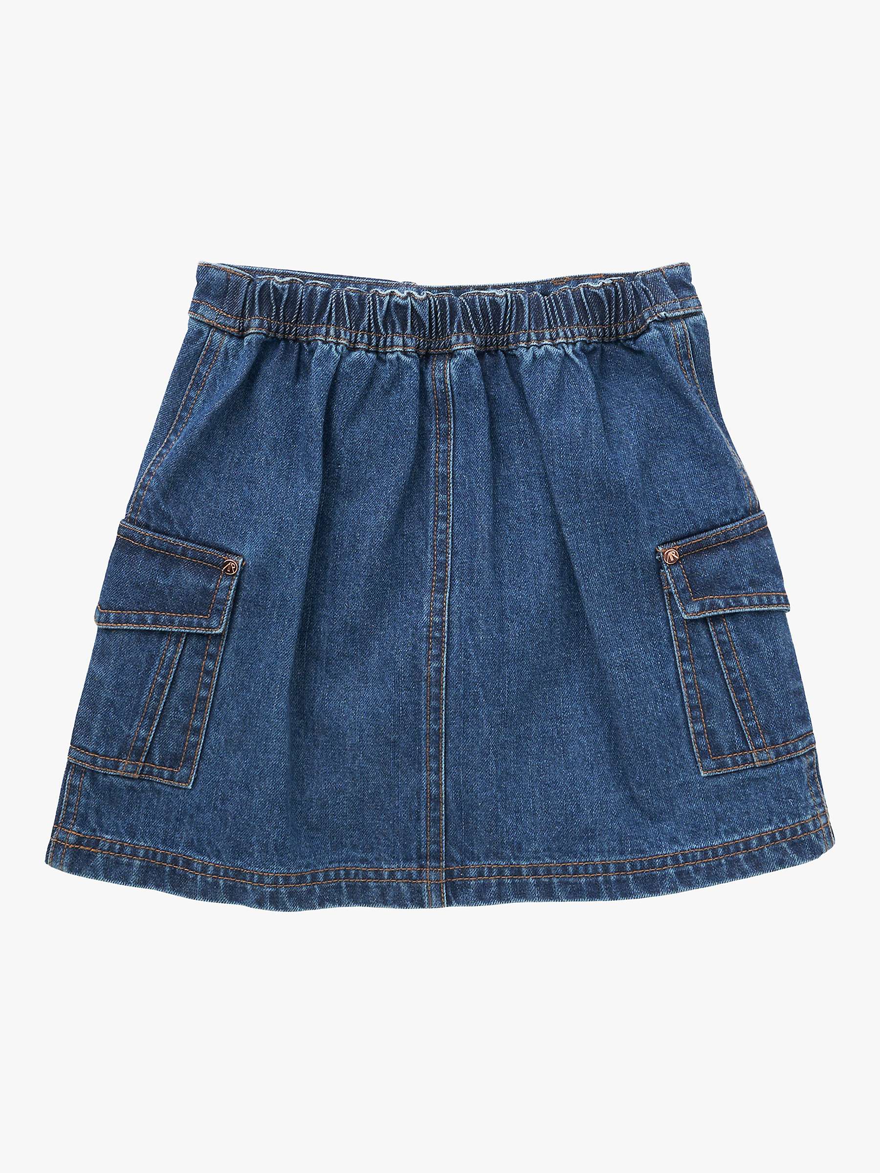 Buy Angel & Rocket Kids' Molly Demin Cargo Skirt, Blue Online at johnlewis.com