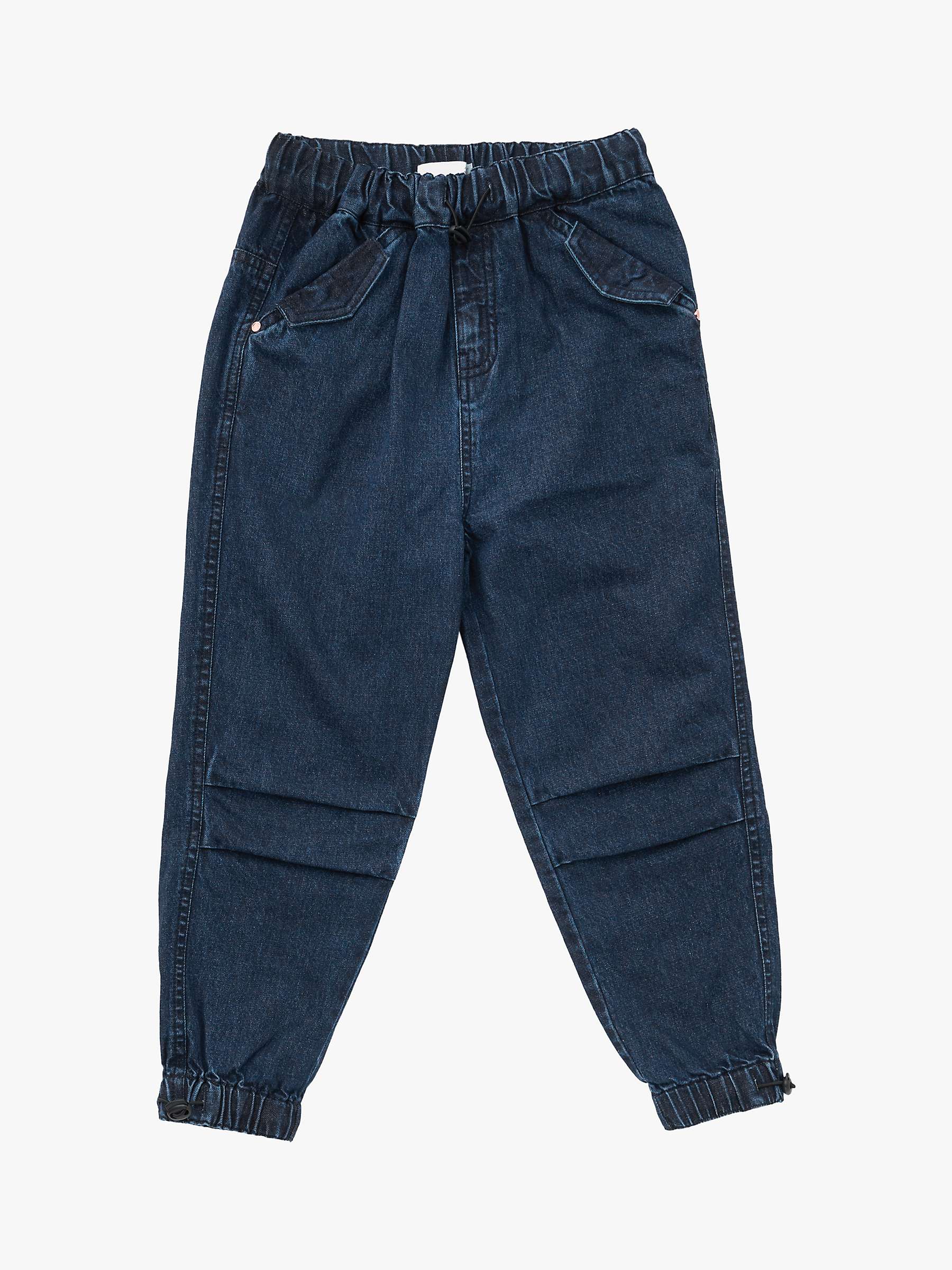 Buy Angel & Rocket Kids' Carrie Denim Parachute Trousers, Blue Online at johnlewis.com