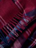 Charles Tyrwhitt Check Cashmere Scarf, Red/Multi