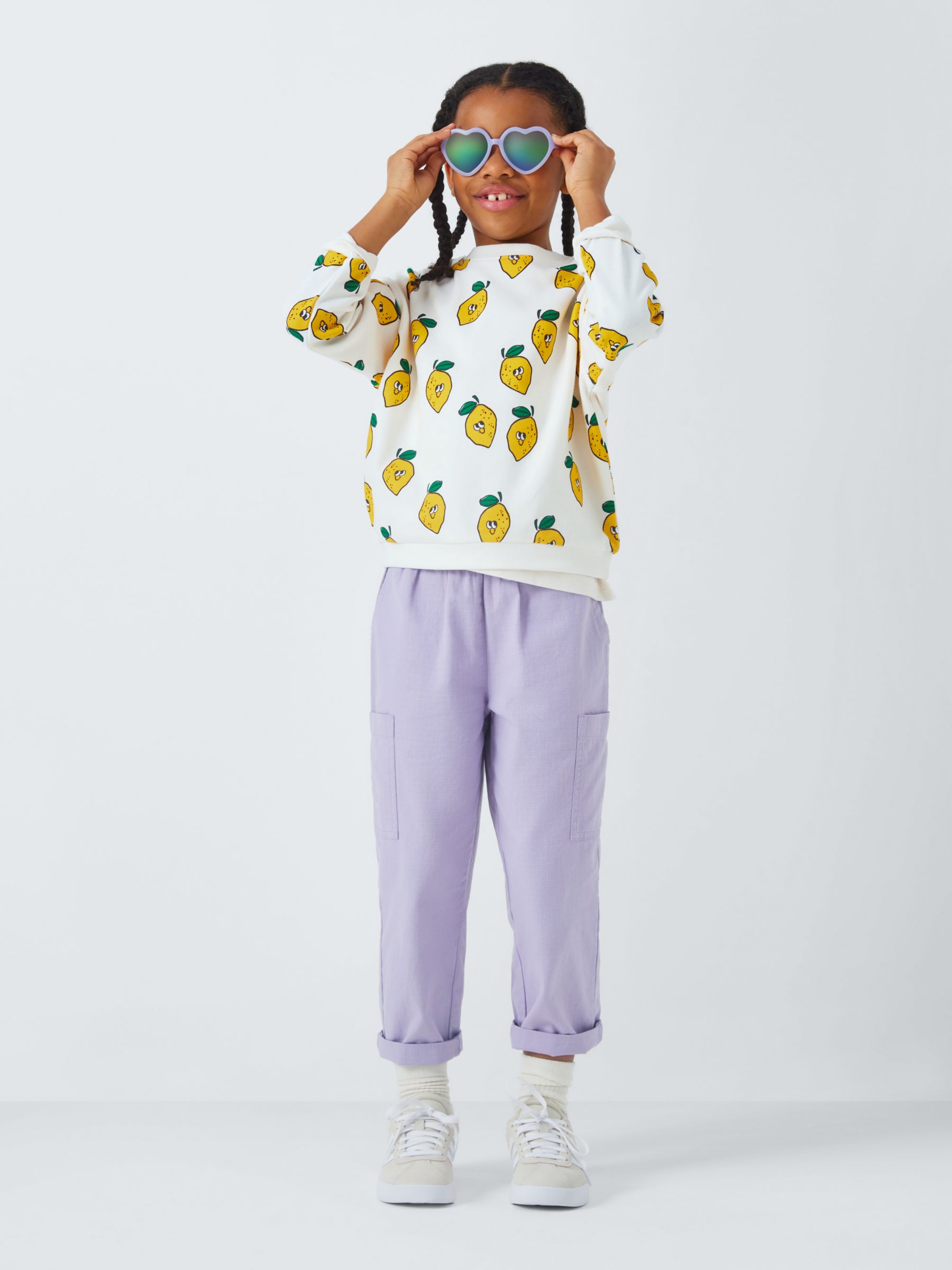 Buy John Lewis ANYDAY Kids' Lemon Sweatshirt, Gardenia Online at johnlewis.com