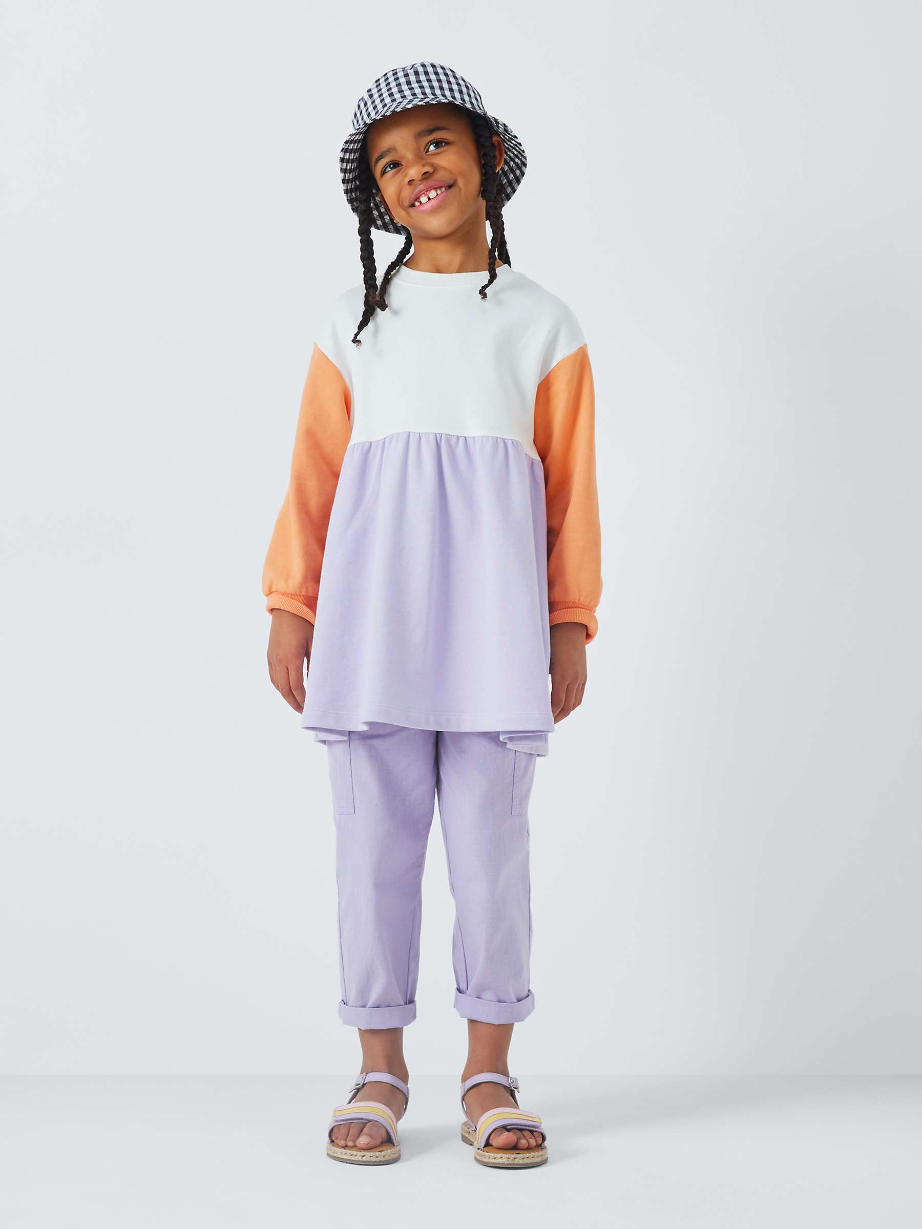 Buy John Lewis ANYDAY Kids' Colour Block Jumper Dress, Multi Online at johnlewis.com