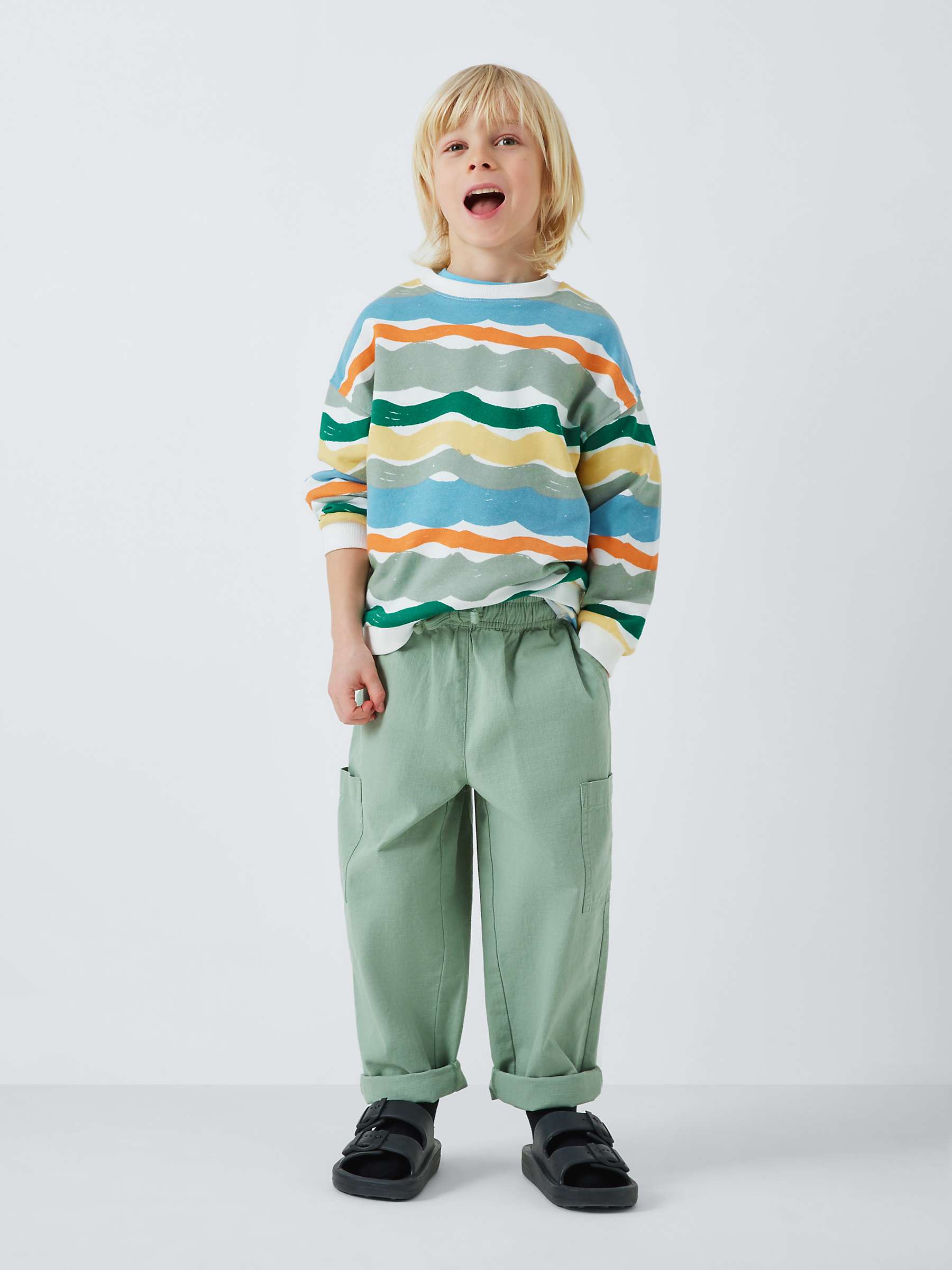 Buy John Lewis ANYDAY Kids' Stripe Jumper, Multi Online at johnlewis.com