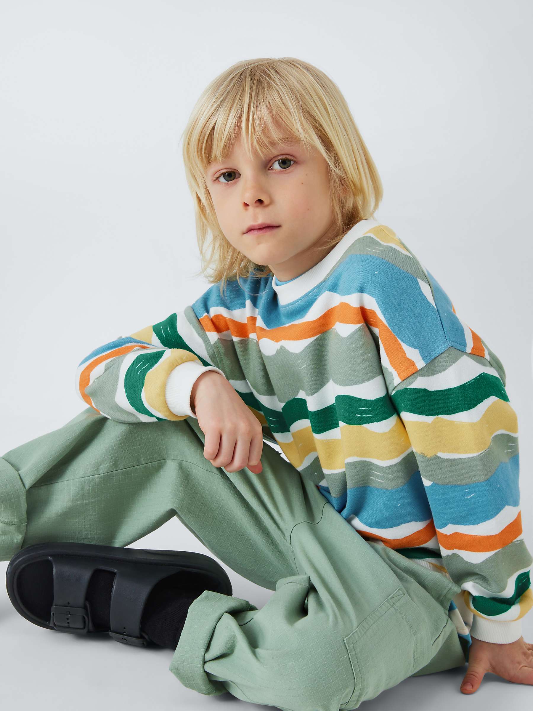 Buy John Lewis ANYDAY Kids' Stripe Jumper, Multi Online at johnlewis.com