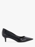 Dune Advanced Stiletto Heel Court Shoes, Black