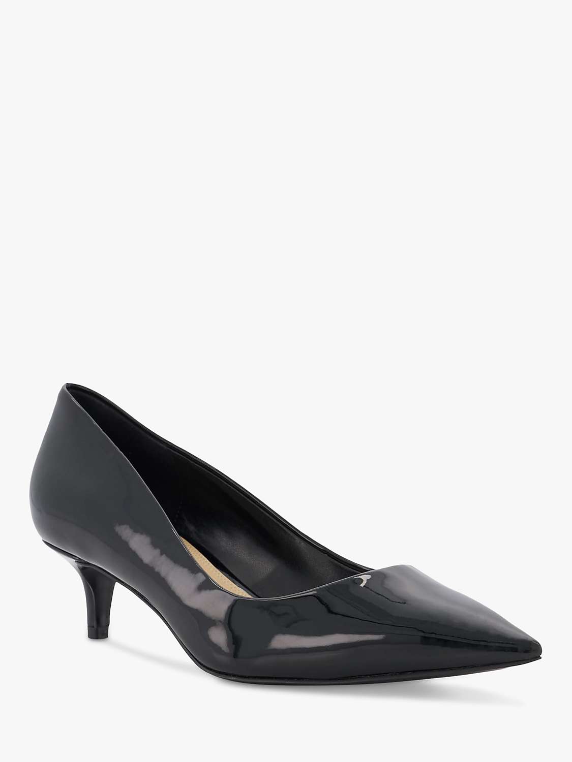 Dune Advanced Stiletto Heel Court Shoes, Black at John Lewis & Partners