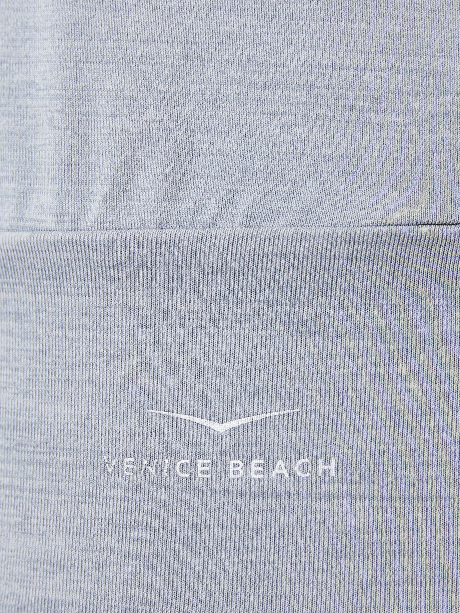 Venice Beach Sui Short Sleeve Gym Top, Soft Steel, XS