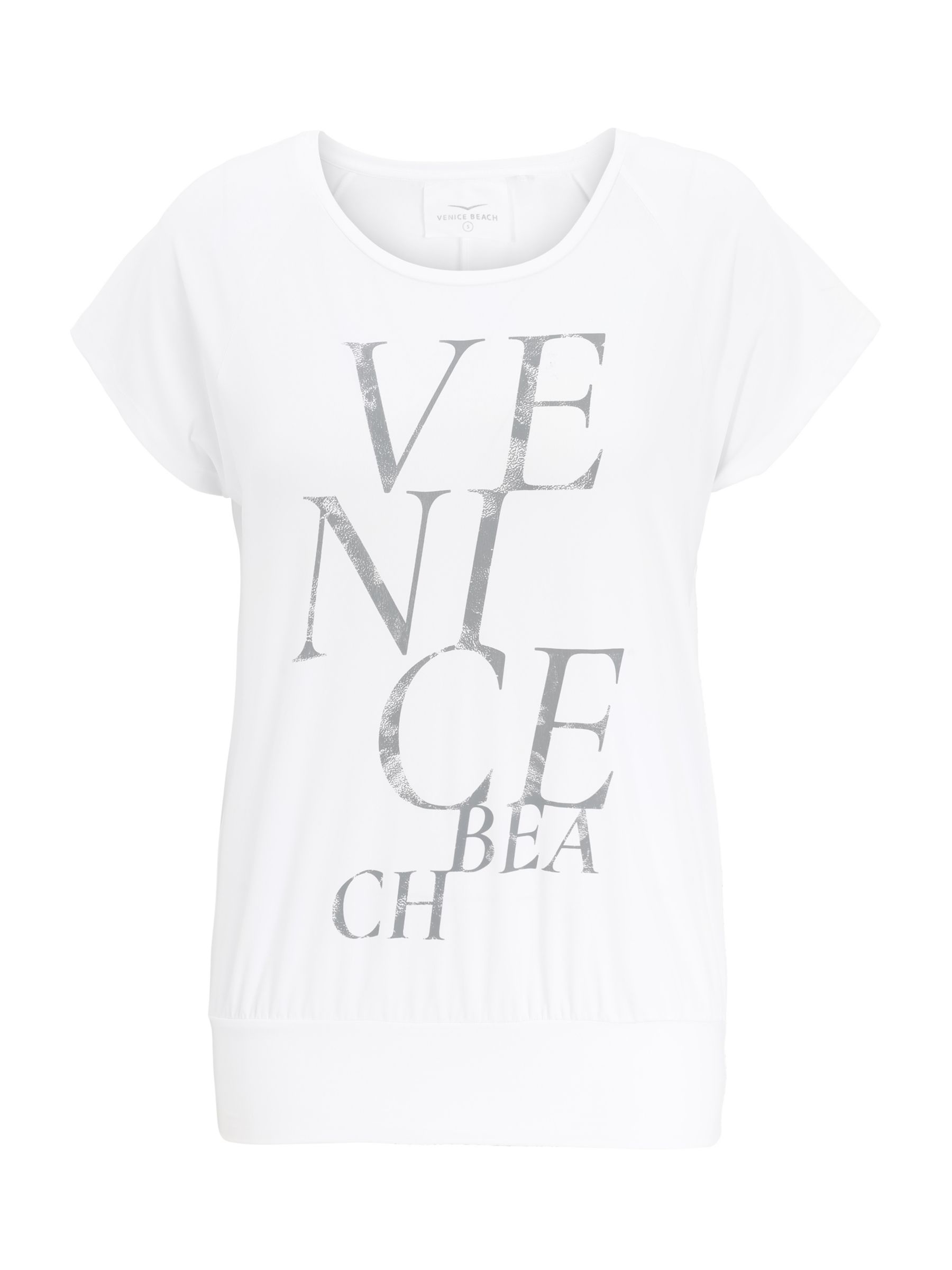 Venice Beach Nobel T-Shirt, White at John Lewis & Partners