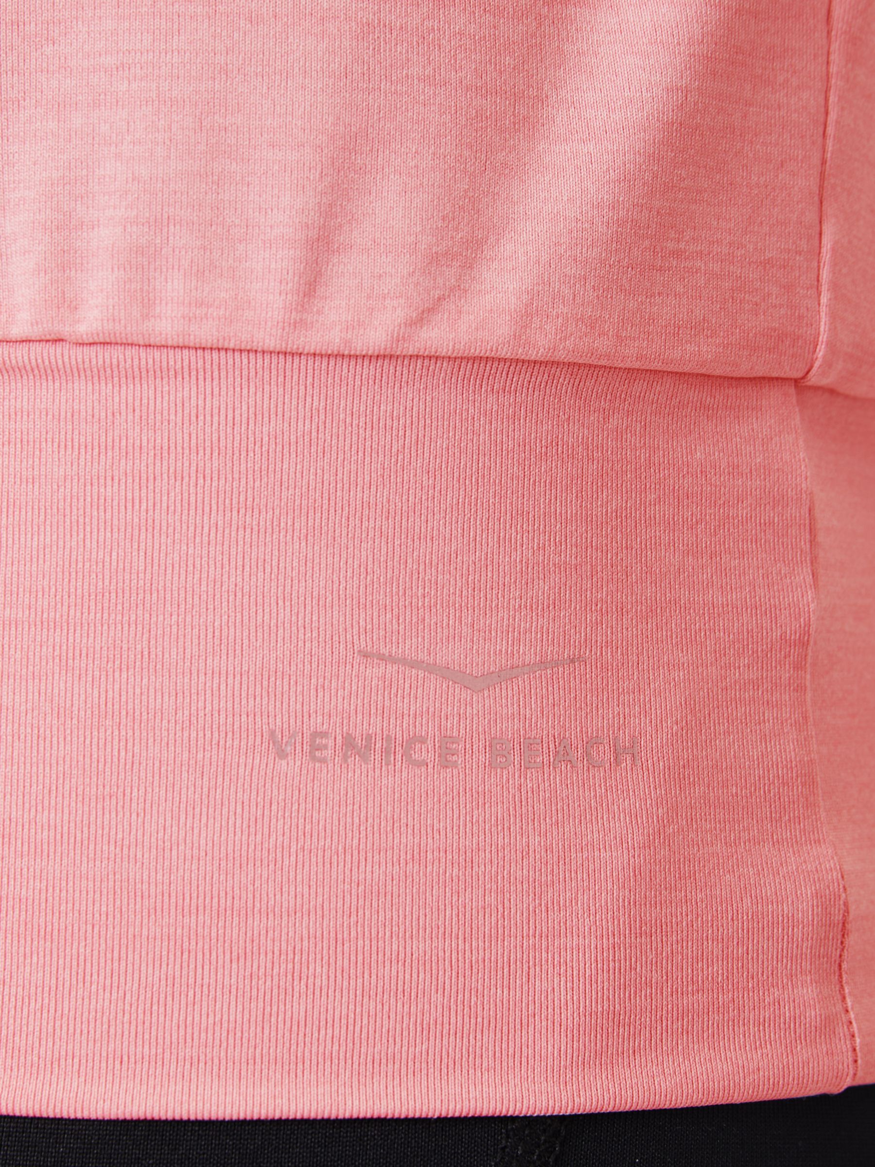 Venice Beach Sui Short Sleeve Gym Top, Rosebud, XS