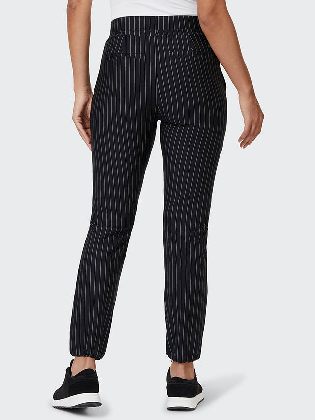 Venice Beach Millie Pinstripe Sports Trousers, Black