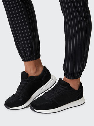 Venice Beach Millie Pinstripe Sports Trousers, Black