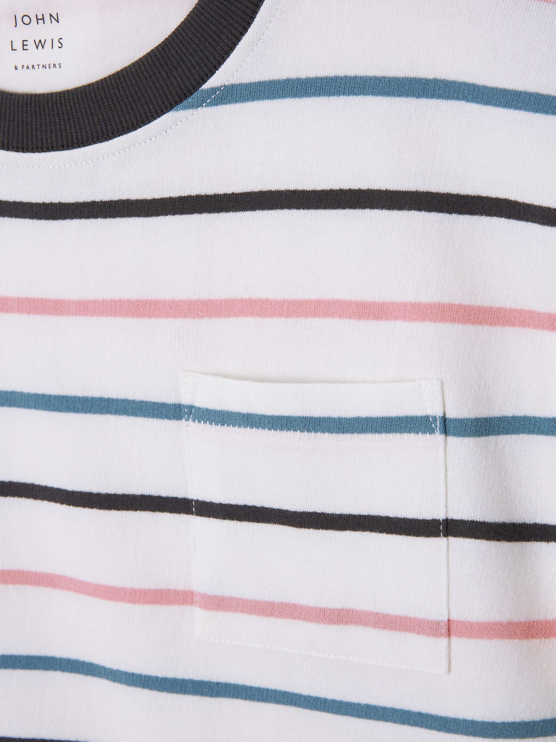 Buy John Lewis Multi Stripe T-Shirt, Multi Online at johnlewis.com