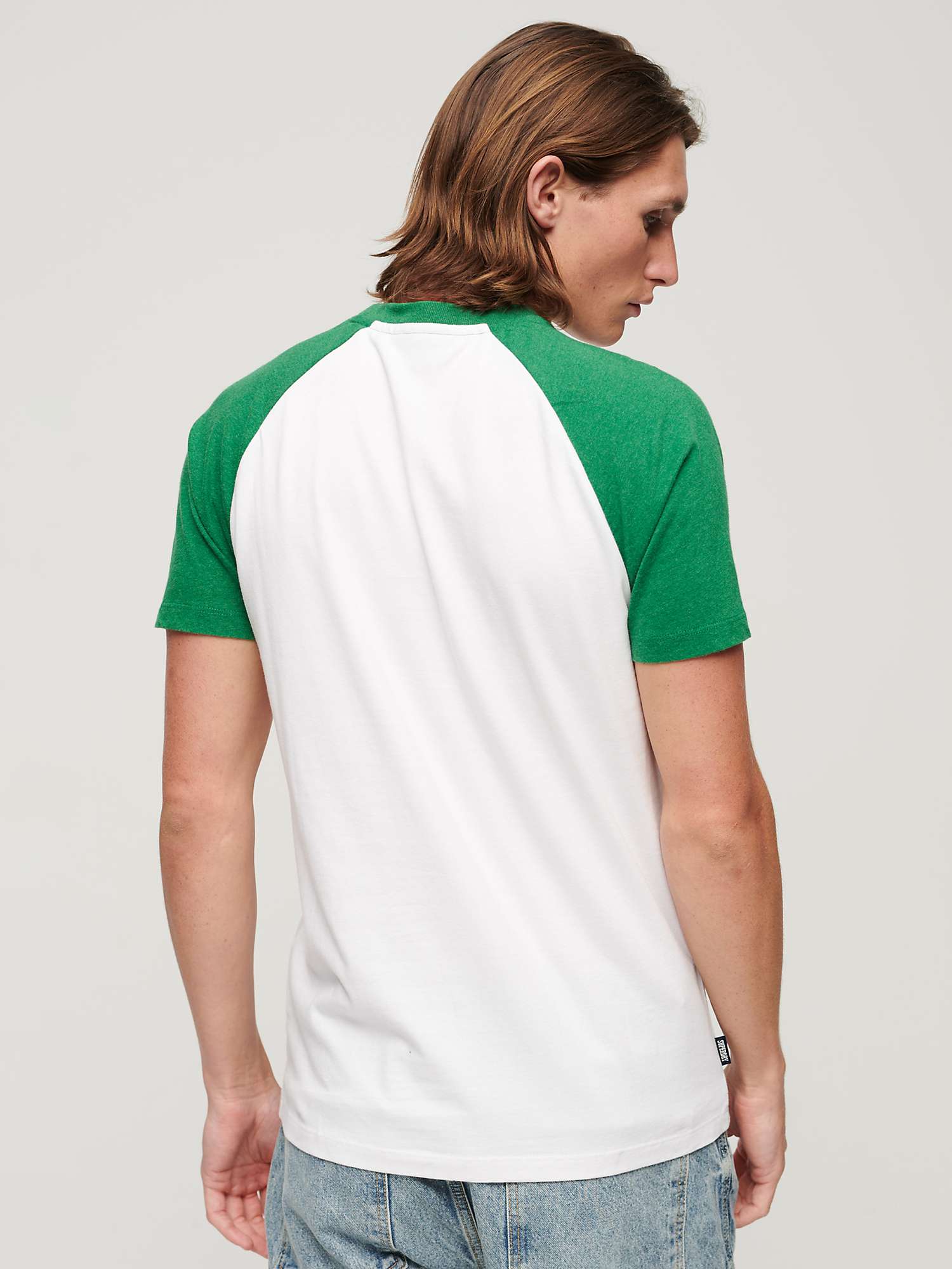 Buy Superdry Organic Cotton Essential Logo Baseball T-Shirt Online at johnlewis.com
