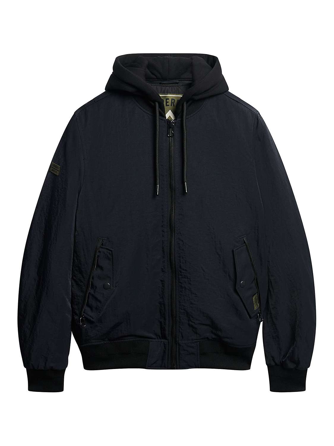 Buy Superdry Military Hooded MA1 Bomber Jacket Online at johnlewis.com