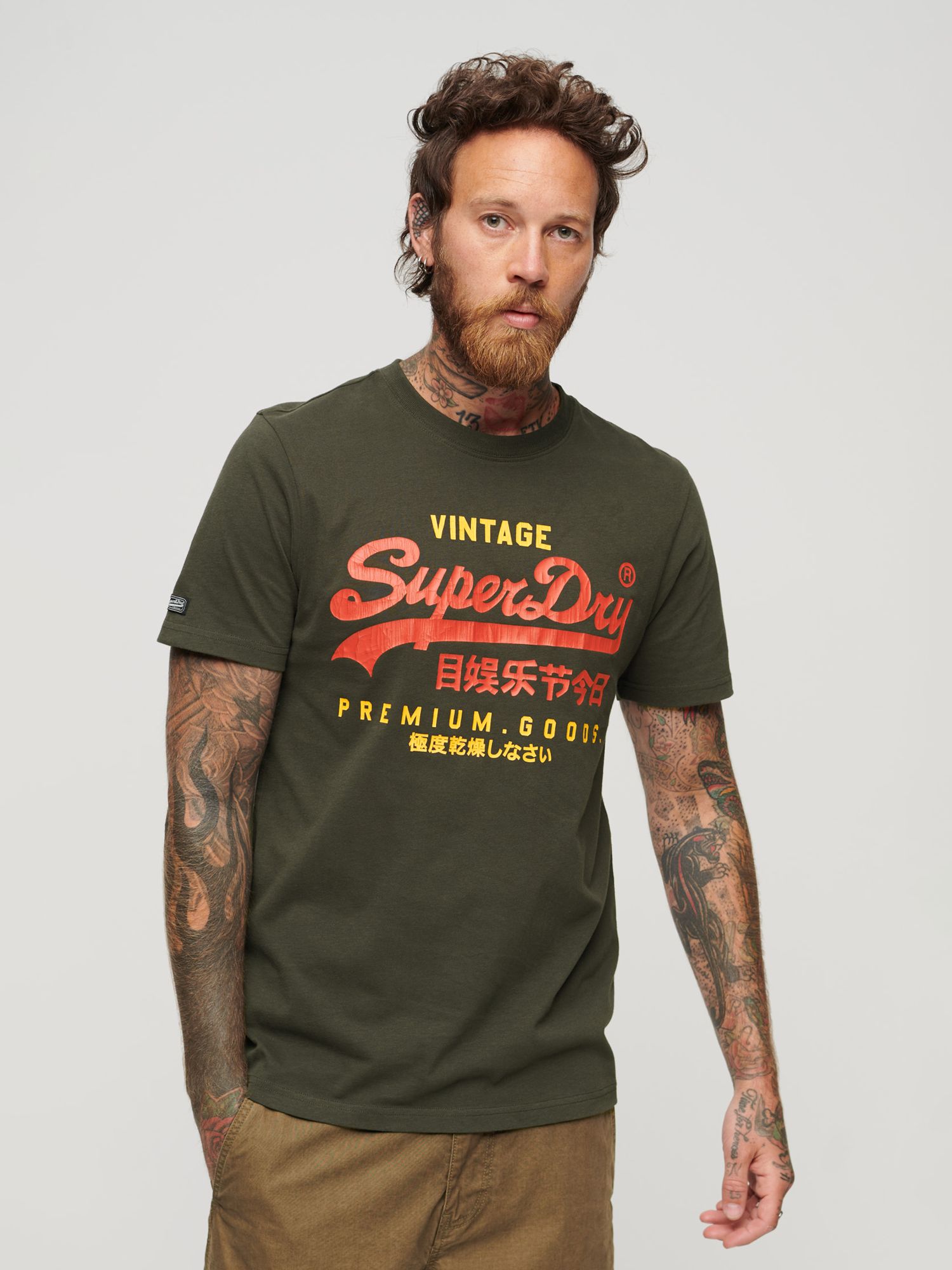 Superdry Mens Vintage Logo Tri T-Shirt  Polo shirt design, Mens casual  outfits, Superdry mens
