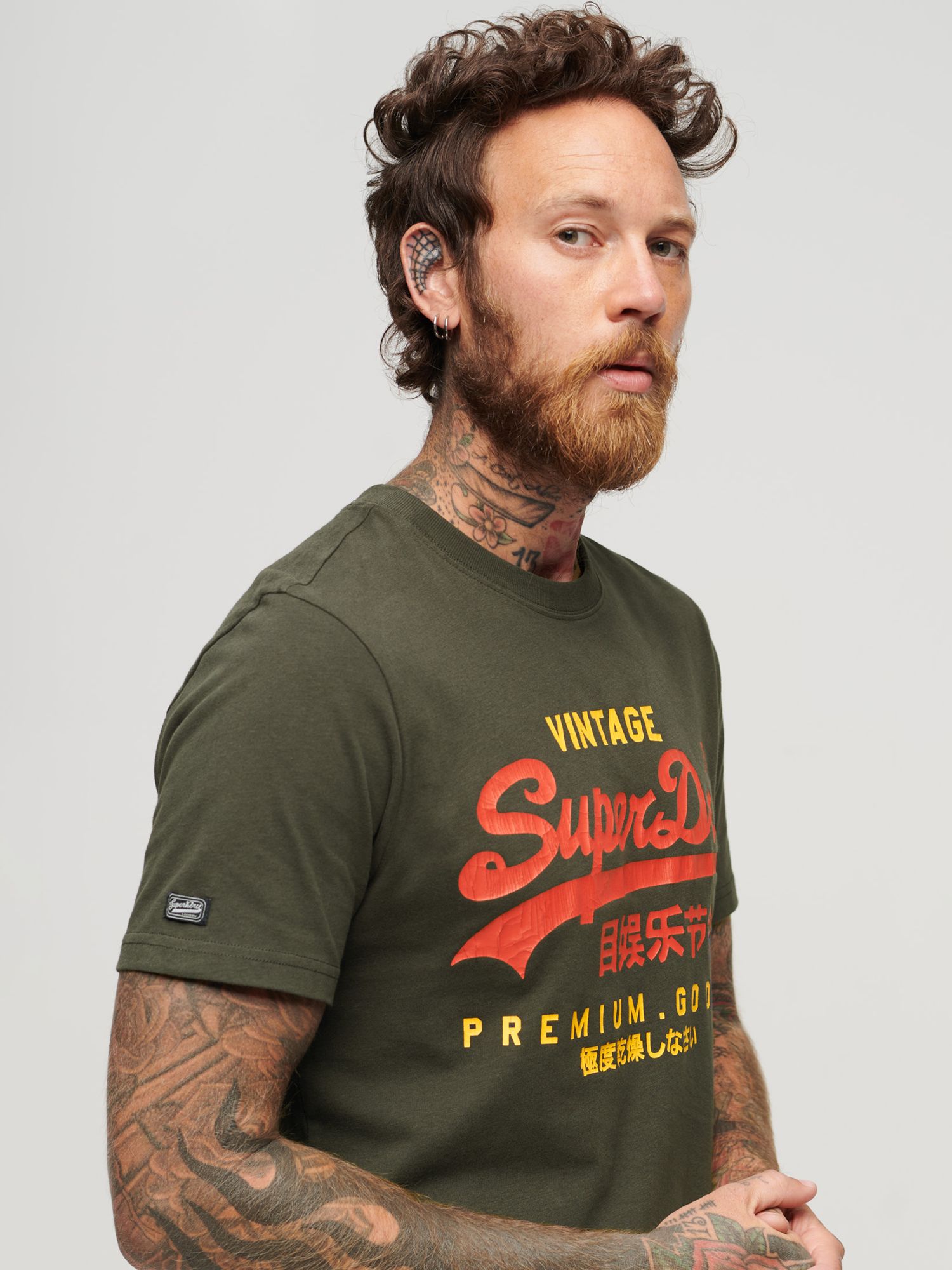 Buy Superdry Classic Vintage Logo Heritage T-Shirt Online at johnlewis.com