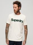Superdry Core Classic Logo T-Shirt, Oatmeal White