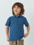 John Lewis Kids' Plain Pique Cotton Short Sleeve Polo Shirt