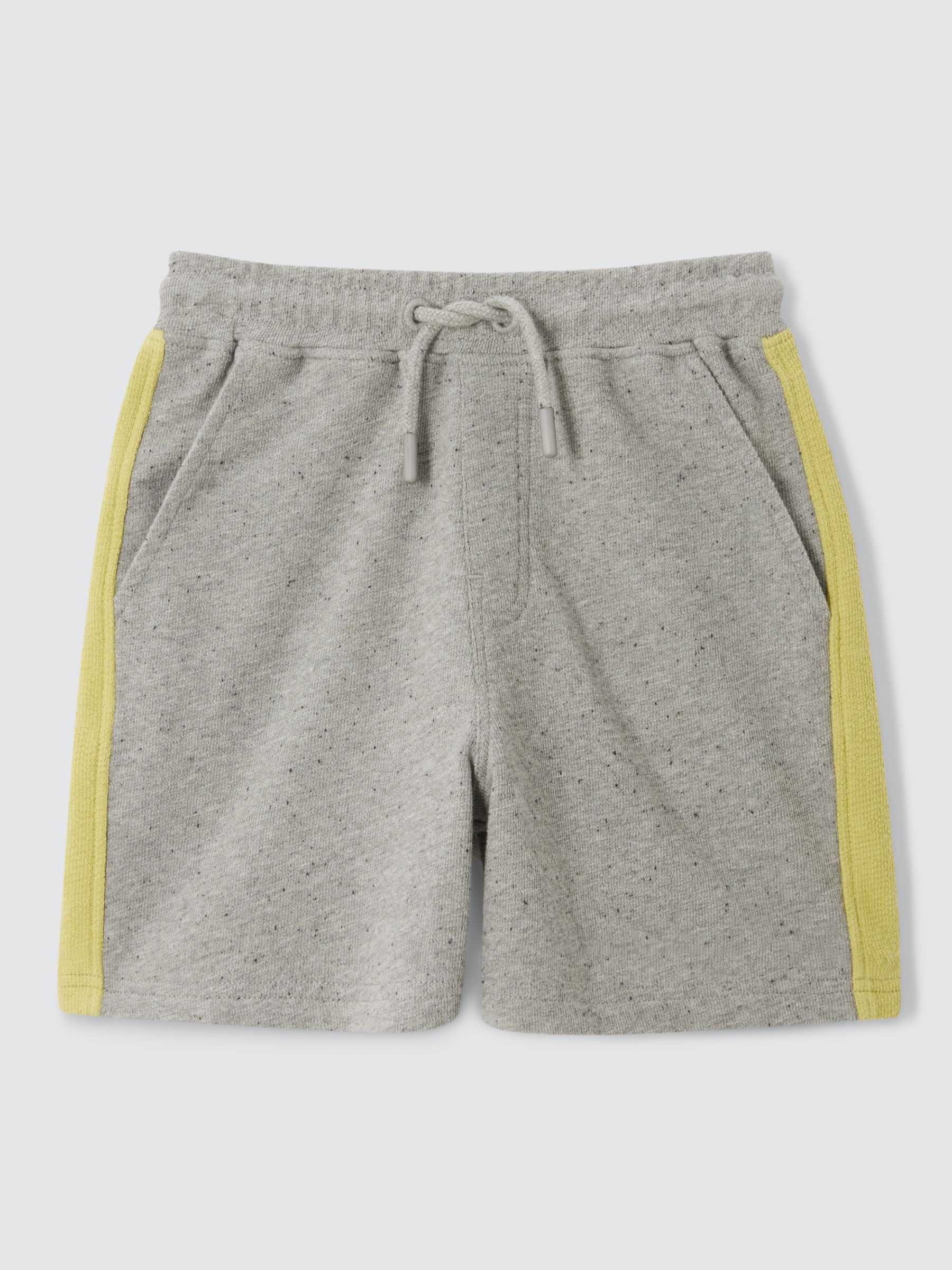 John Lewis Kids' Marl Side Stripe Shorts, Grey, 8 years