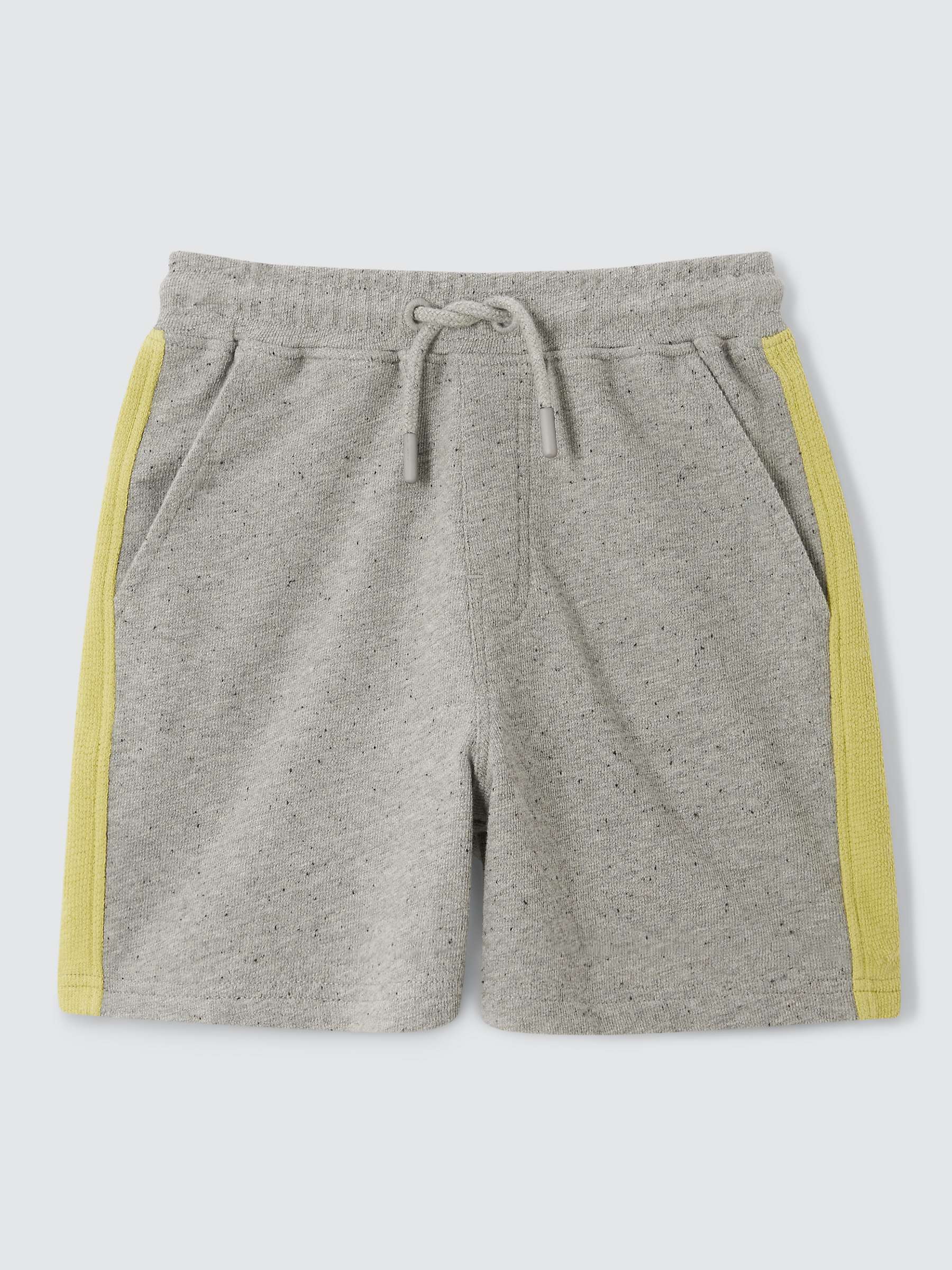 Buy John Lewis Kids' Marl Side Stripe Shorts, Grey Online at johnlewis.com