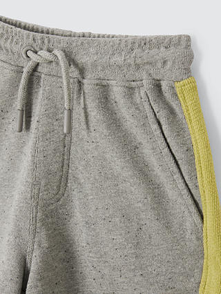 John Lewis Kids' Marl Side Stripe Shorts, Grey