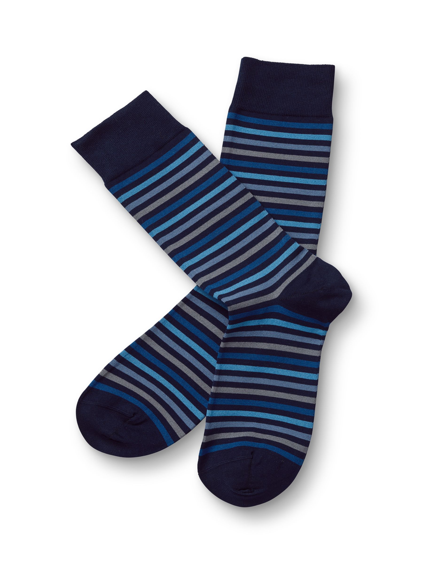 Charles Tyrwhitt Stripe Socks, Navy at John Lewis & Partners