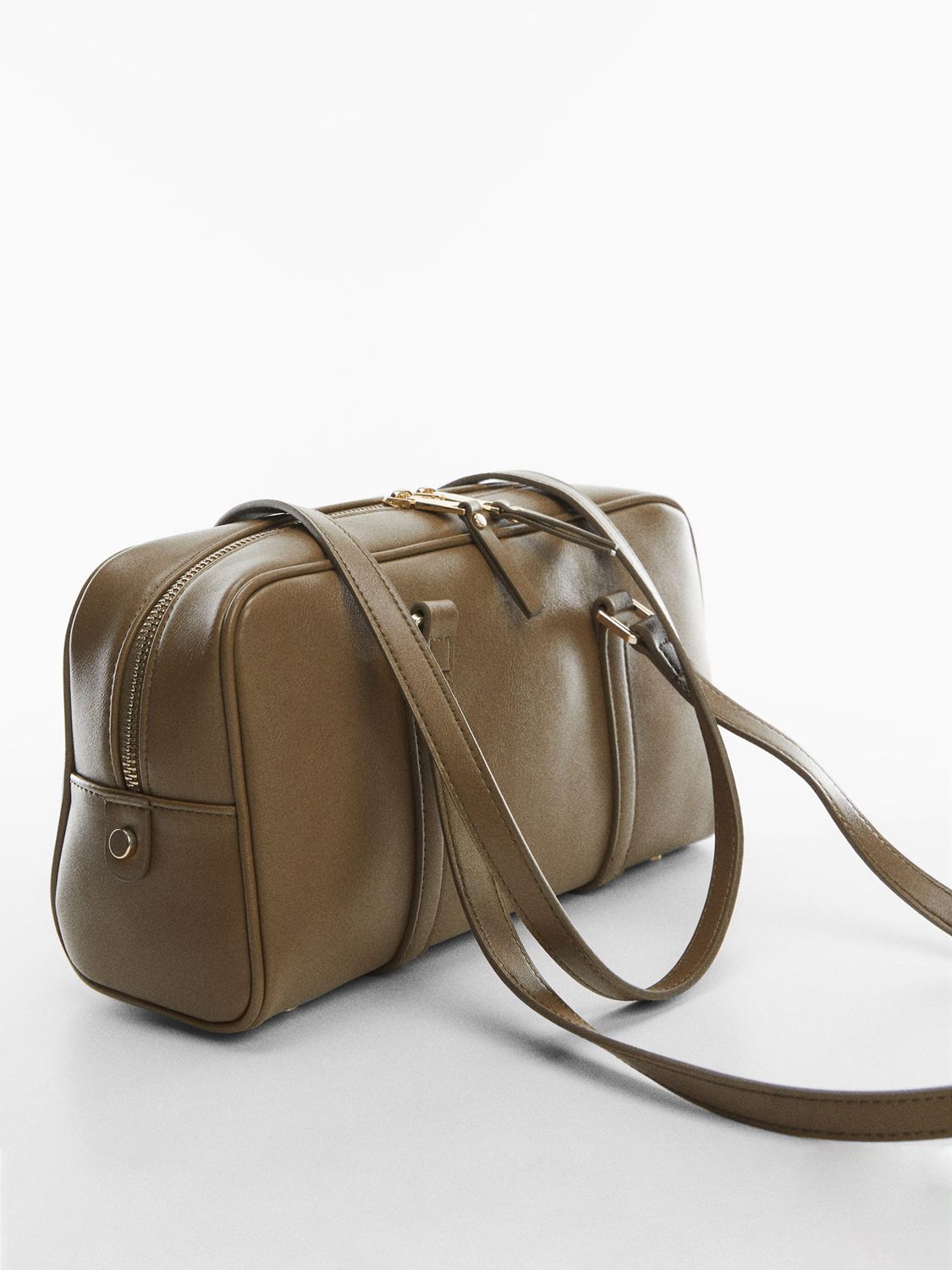 Mango Loli Bowling Bag, Beige Khaki