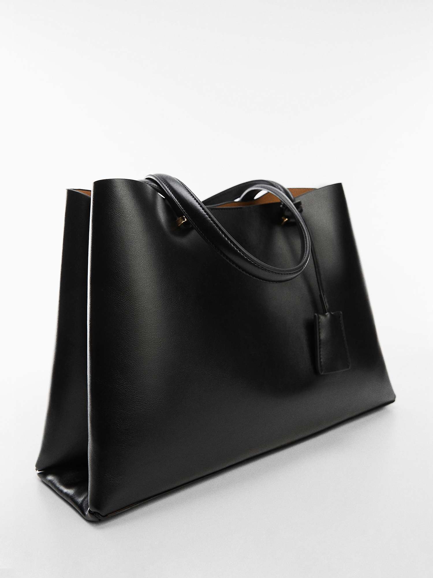 Mango Bello Double Compartment Bag, Black at John Lewis & Partners