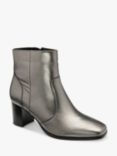 Ravel Louth Leather Ankle Boots, Pewter