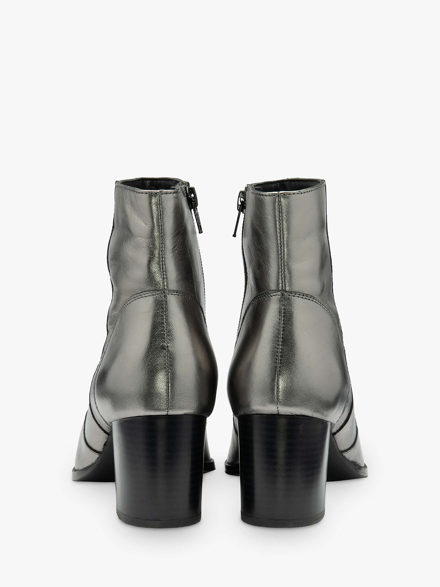 Buy Ravel Louth Leather Ankle Boots, Pewter Online at johnlewis.com