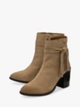 Ravel Soran Suede Block Heel Boots, Sand