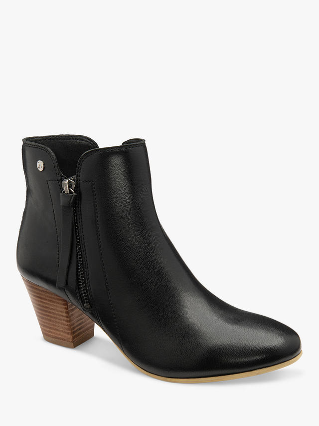 Ravel Tulli Leather Ankle Boots, Black
