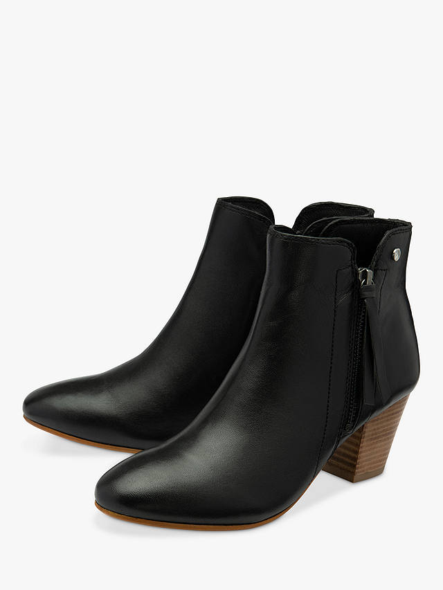 Ravel Tulli Leather Ankle Boots, Black