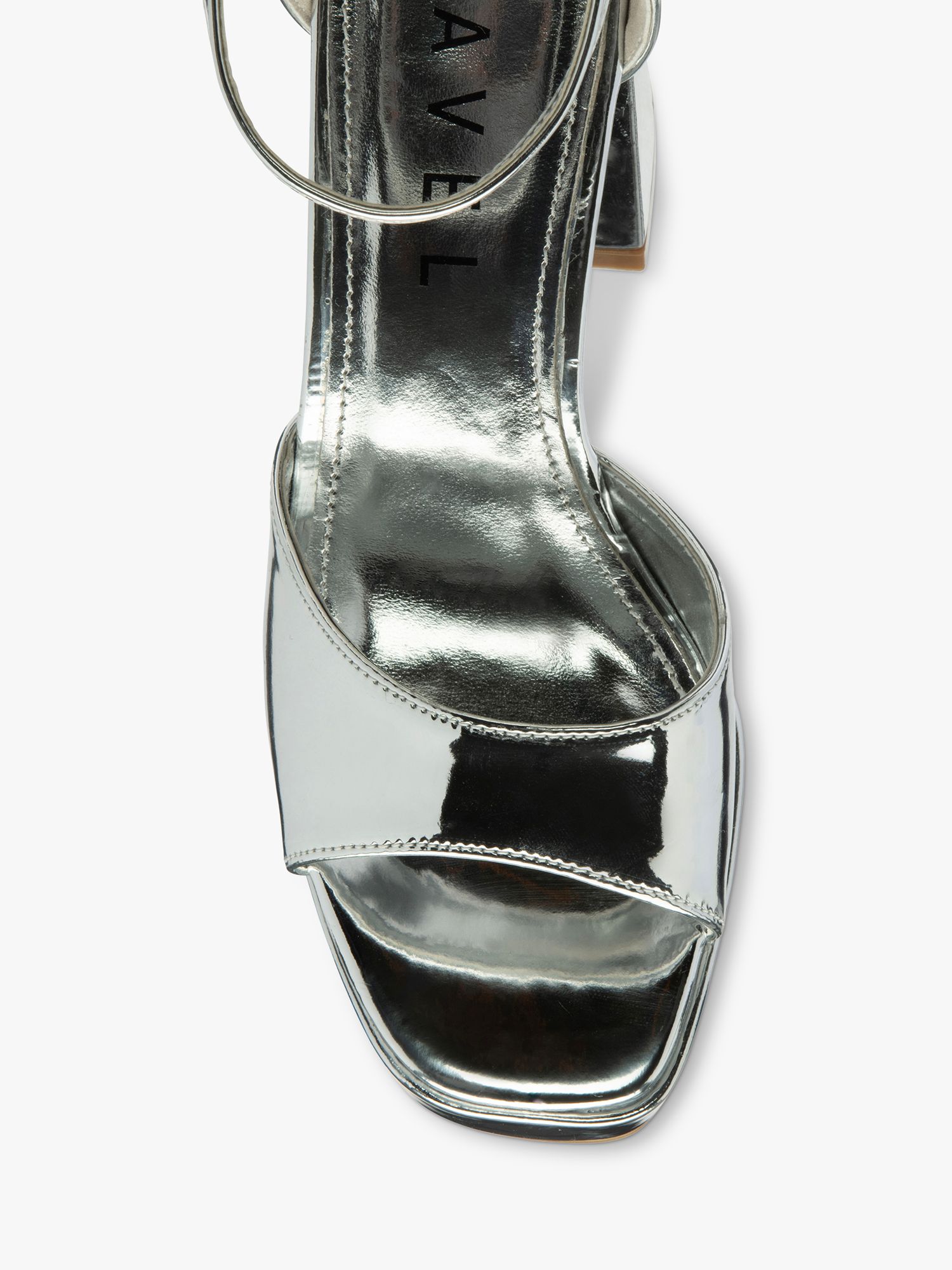 Ravel Ornsay Block Heel Sandals, Silver, 3