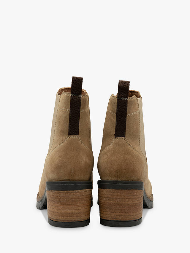 Ravel Bray Heeled Suede Chelsea Boots, Sand